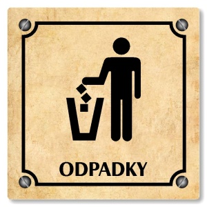Odpadky, 118x118mm, pergamen, Kansas